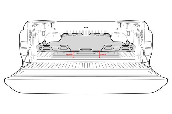 HSP LoadSlide – Mitsubishi Triton MQ/MR Dual Cab Aftermarket Accessory